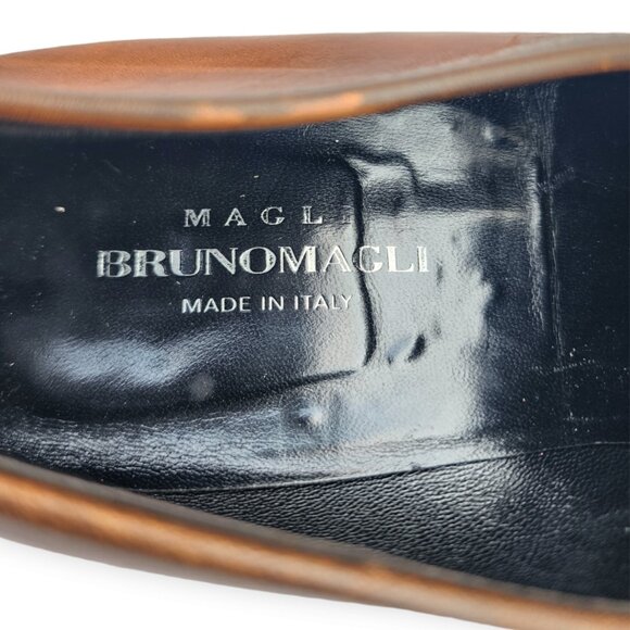 Bruno Magli Brown Leather Penny Loafers main image 8